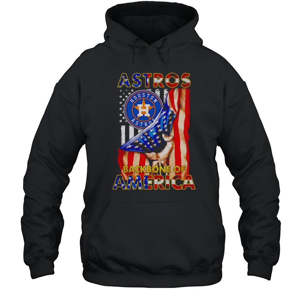 Astros Backbone Of America Flag Shirt Unisex Hoodie