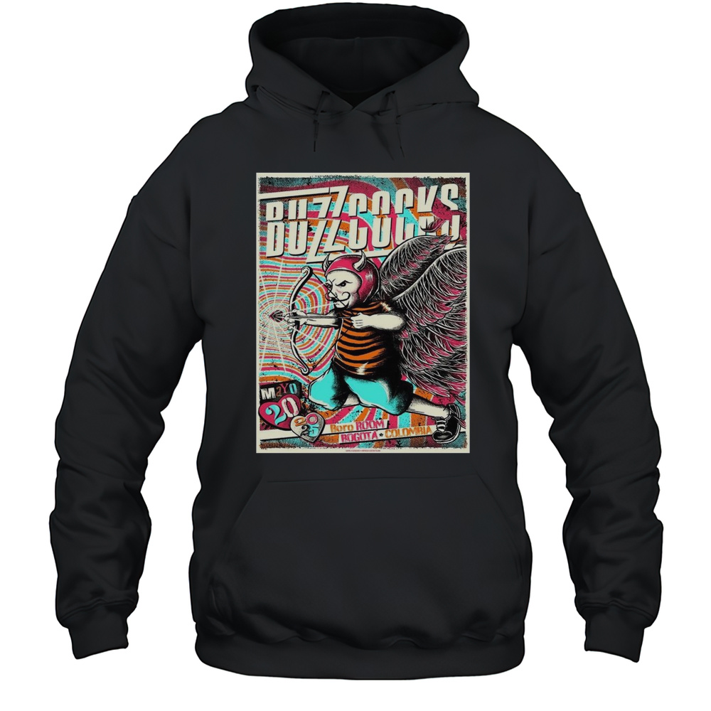 Buzzcocks Gig Poster For Bogota Colombia At Boro Room On May 20 2025 Shirt Unisex Hoodie