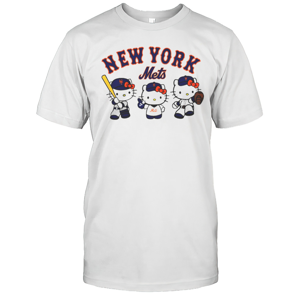 Hello Kitty X New York Mets MLB Baseball Shirt