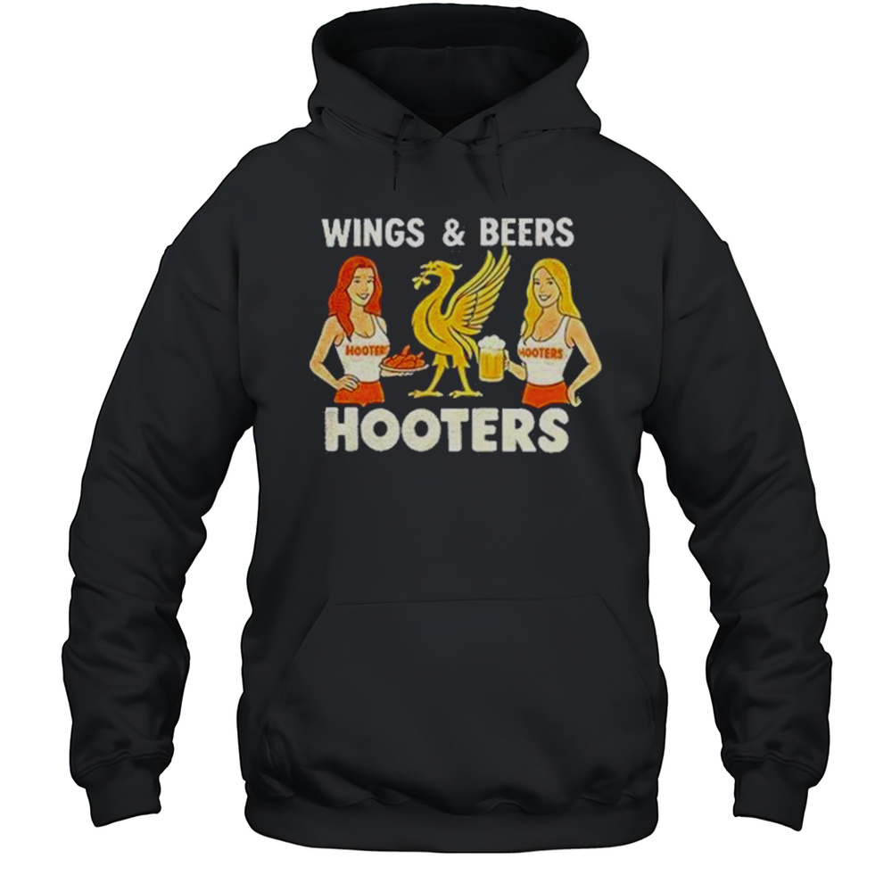 Hooters Liverpool Wings And Beers Shirt Unisex Hoodie