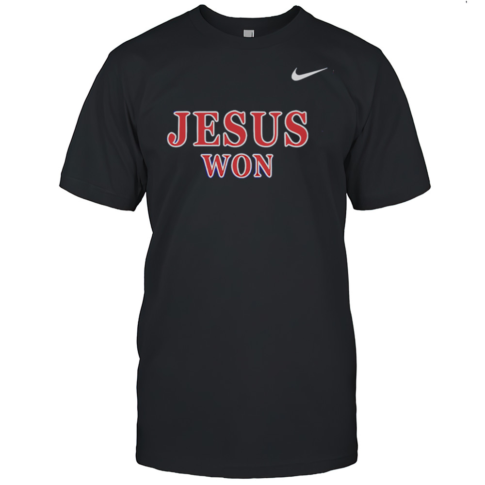 Liberty Flames Softball Praise Be To God JESUS WON Shirt