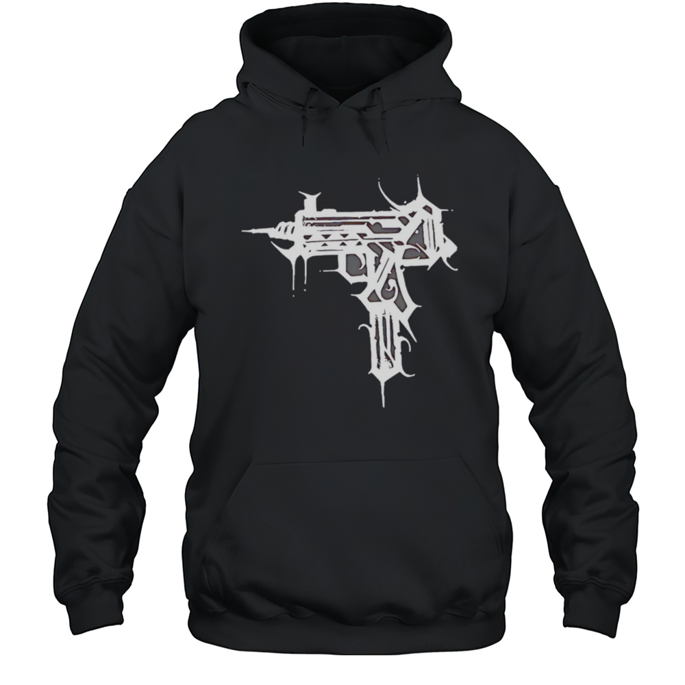Playera Estilo Gotico Urbano Gun Shirt Unisex Hoodie