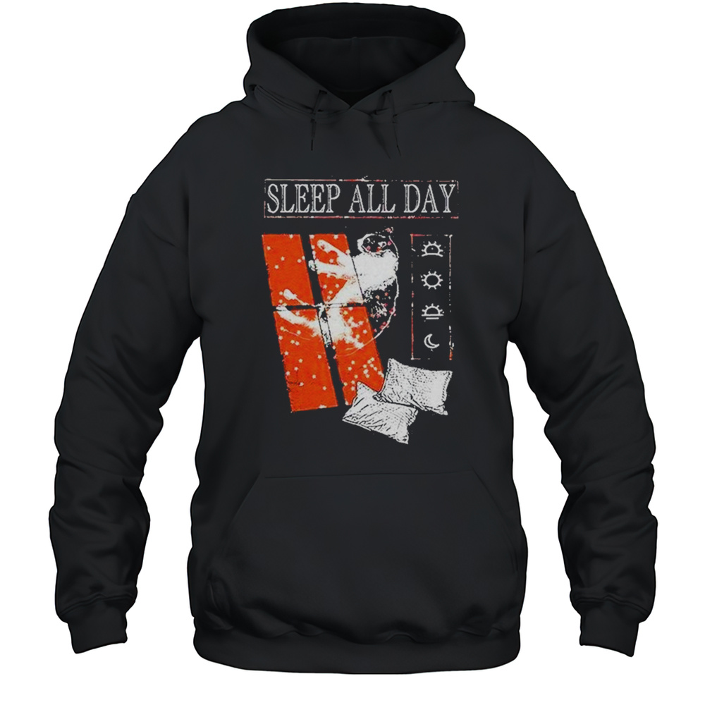 Sleep All Day Take A Cat Nap Shirt Unisex Hoodie