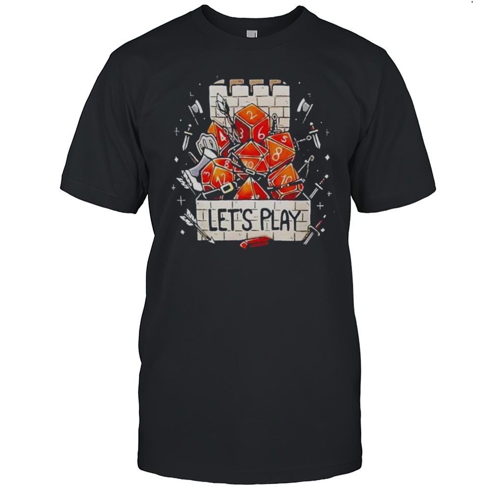 Tower Dice Lets Play Shirt