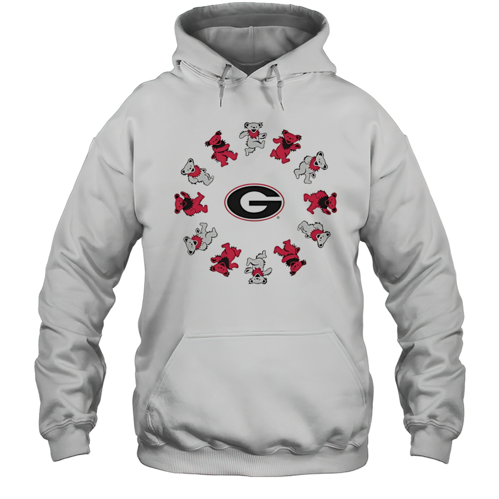 UGA X Grateful Dead Circle Bears Shirt Unisex Hoodie