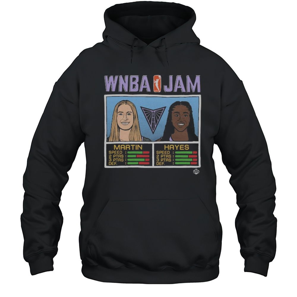 WNBA Jam Valkyries Martin And Hayes Shirt Unisex Hoodie