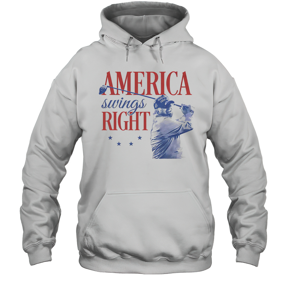 America Swings Right Trump Shirt Unisex Hoodie