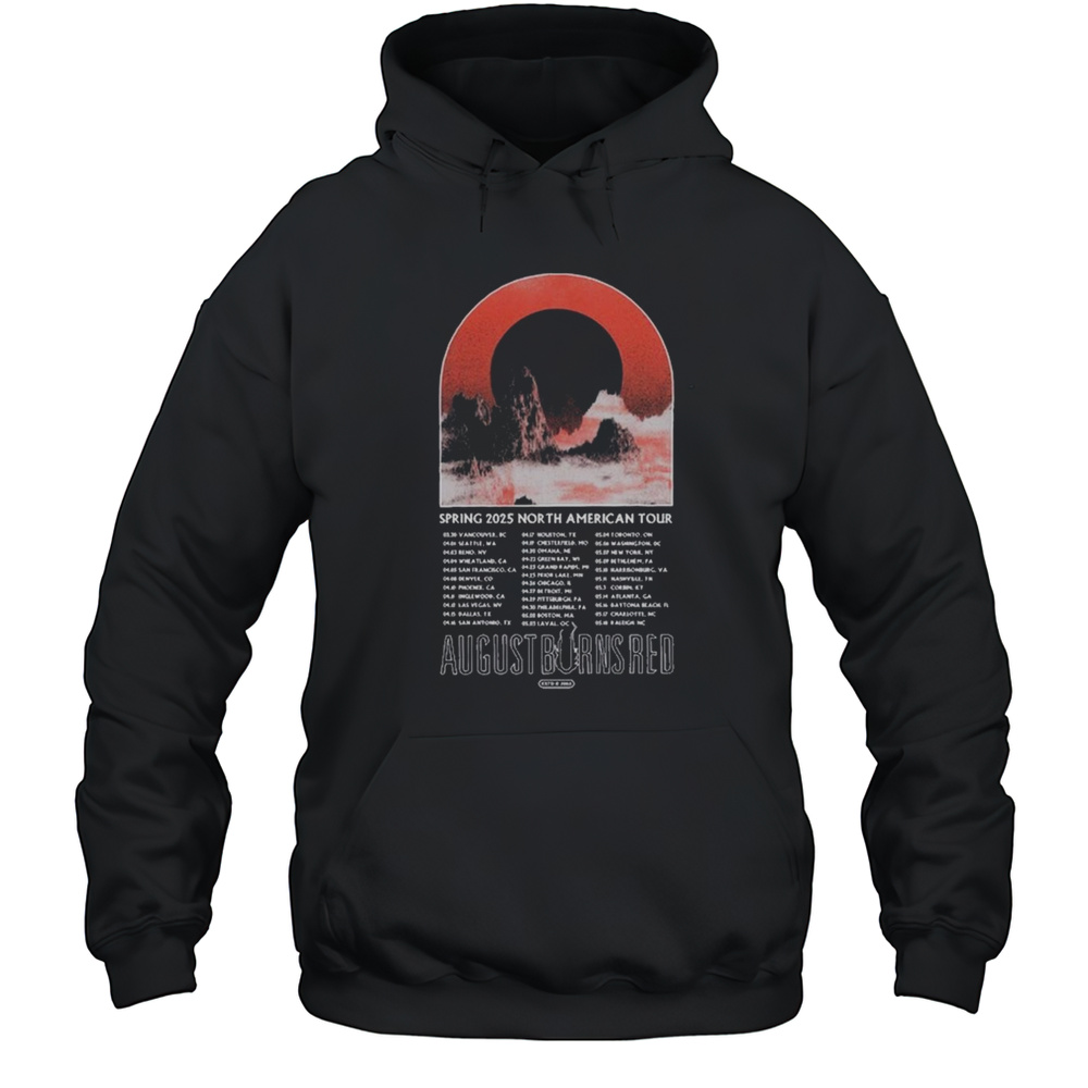 August Burns Red Mountains North American Spring Tour 2025 T-shirt Unisex Hoodie