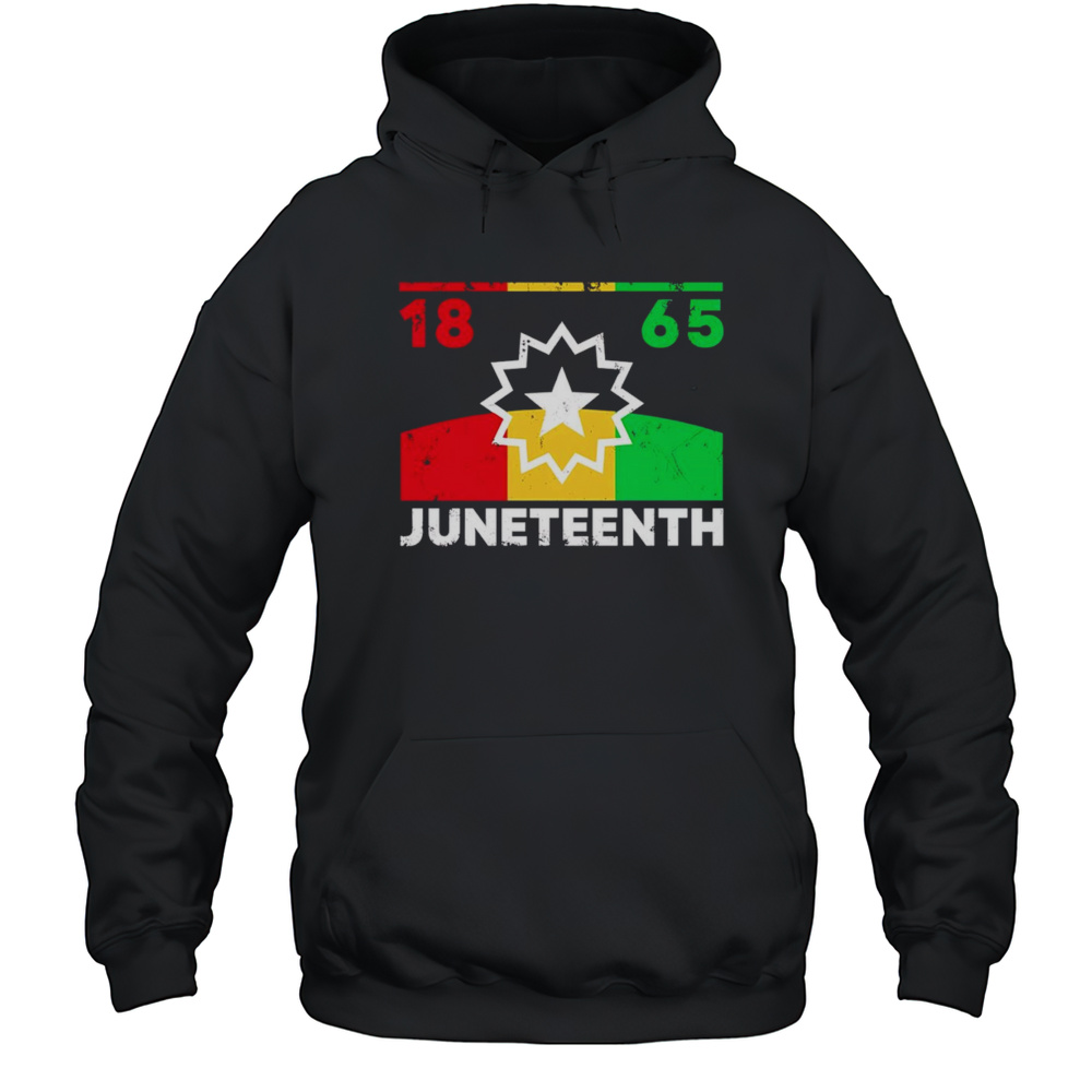 Juneteenth Flag 1865 Shirt Unisex Hoodie