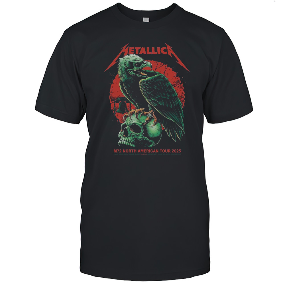 Metallica M72 North American Tour 2025 In Houston  Columbus  Philadelphia  Tampa T-shirt
