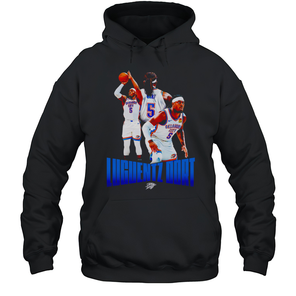 Okc Thunder Luguentz Dort Player Series 2025 Shirt Unisex Hoodie
