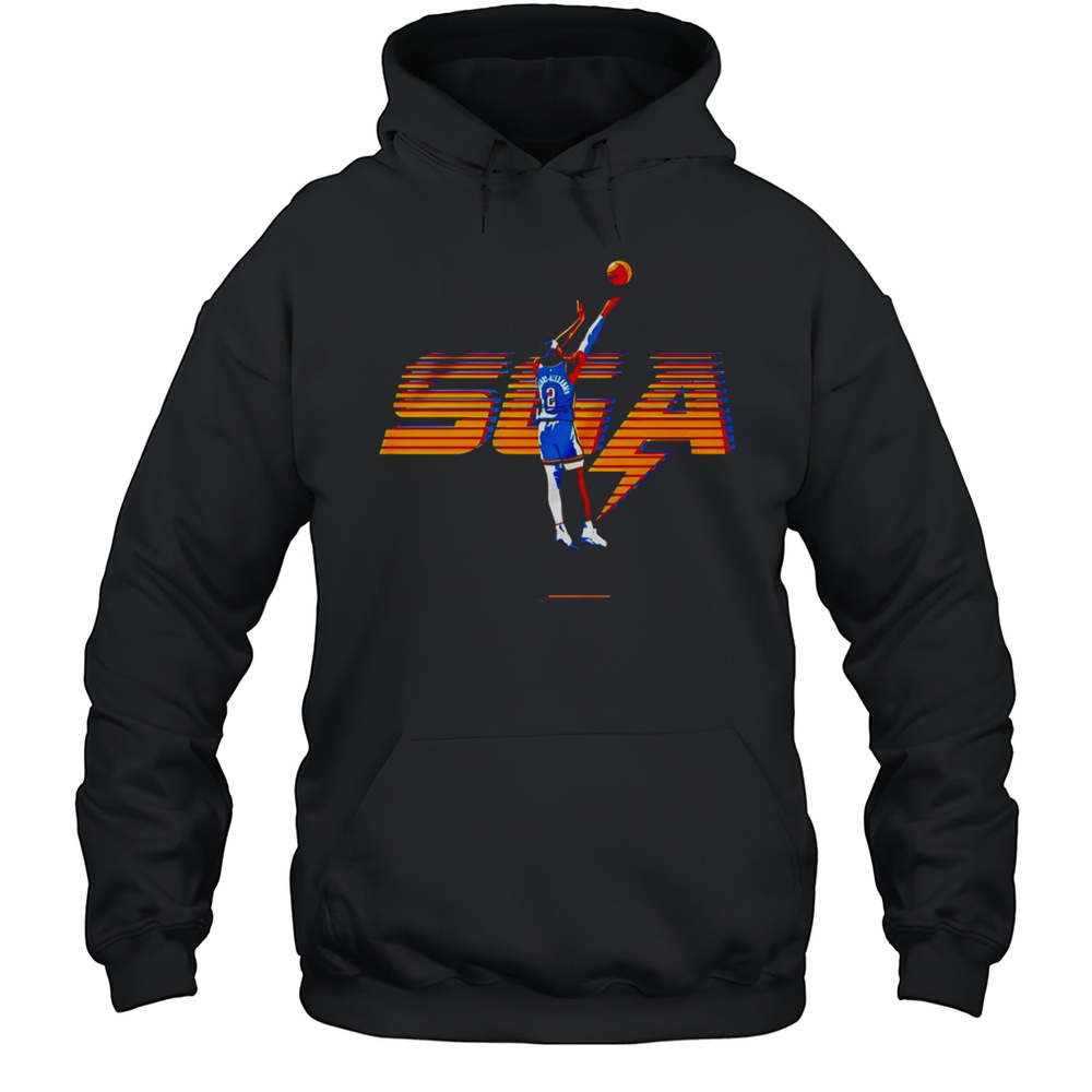 Shai Gilgeous-Alexander Oklahoma City Thunder NBA Basketball Player Shirt Unisex Hoodie