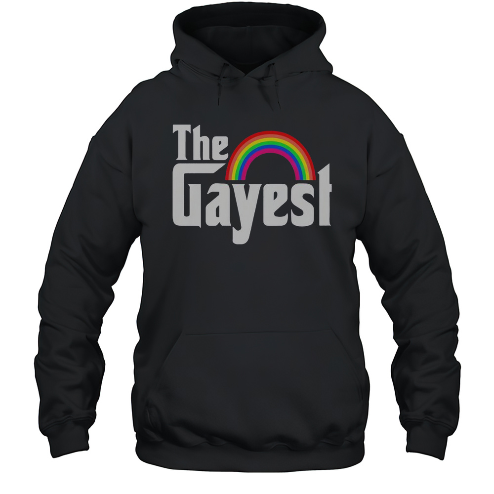 The Gayest Rainbow LGBT T-Shirt Unisex Hoodie