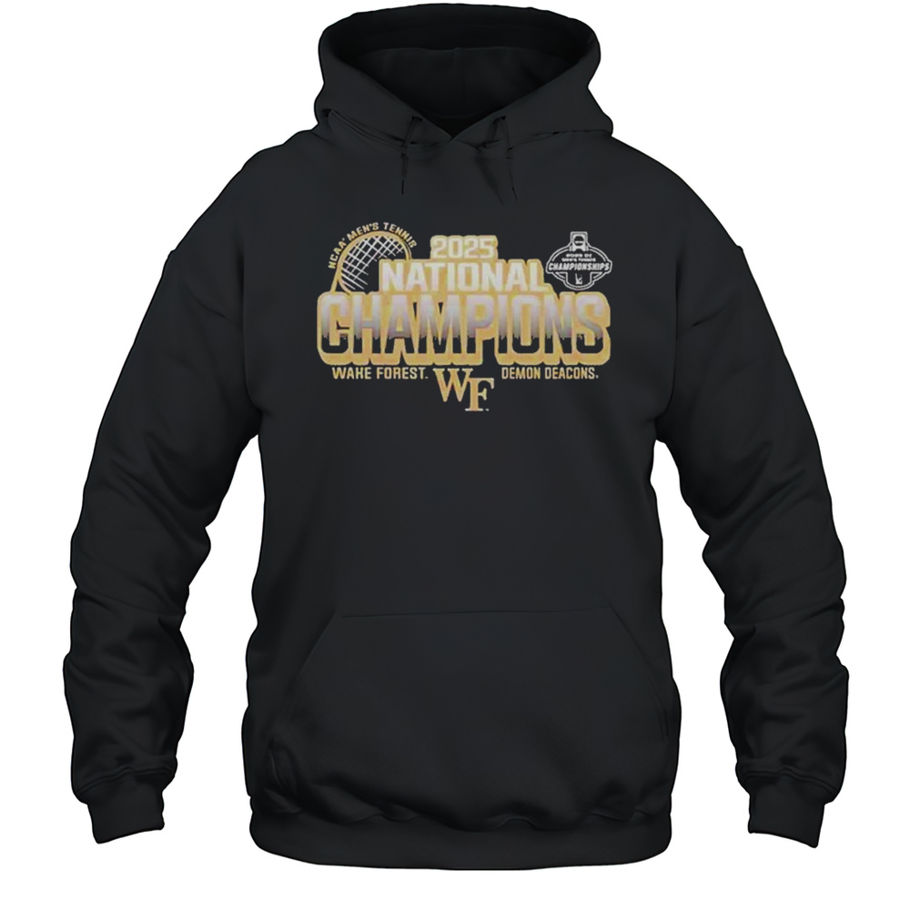 Wake Forest Demon Deacons NCAA Division I Mens Tennis 2025 National Champions Shirt Unisex Hoodie