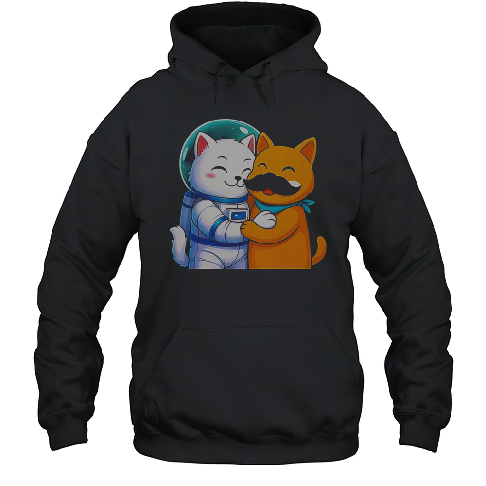 Astrocat And Meow Stash T-Shirt Unisex Hoodie