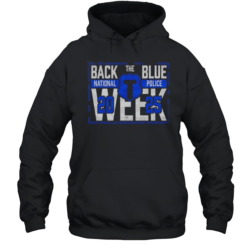 Back The Blue Police Commemorative Shirt Unisex Hoodie