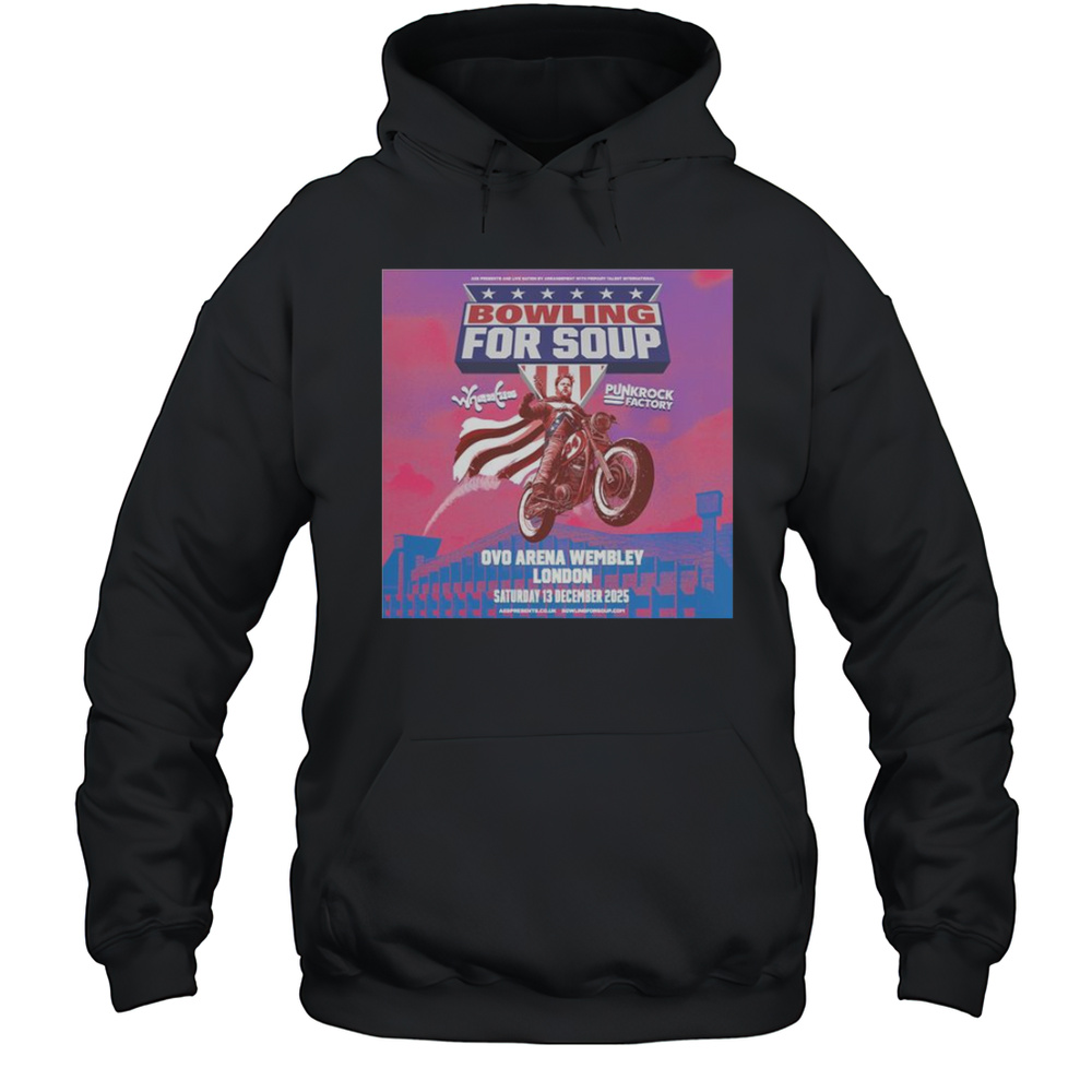 Bowling For Soup London Tour OVO Arena 13 Dec 2025 Motor T-Shirt Unisex Hoodie