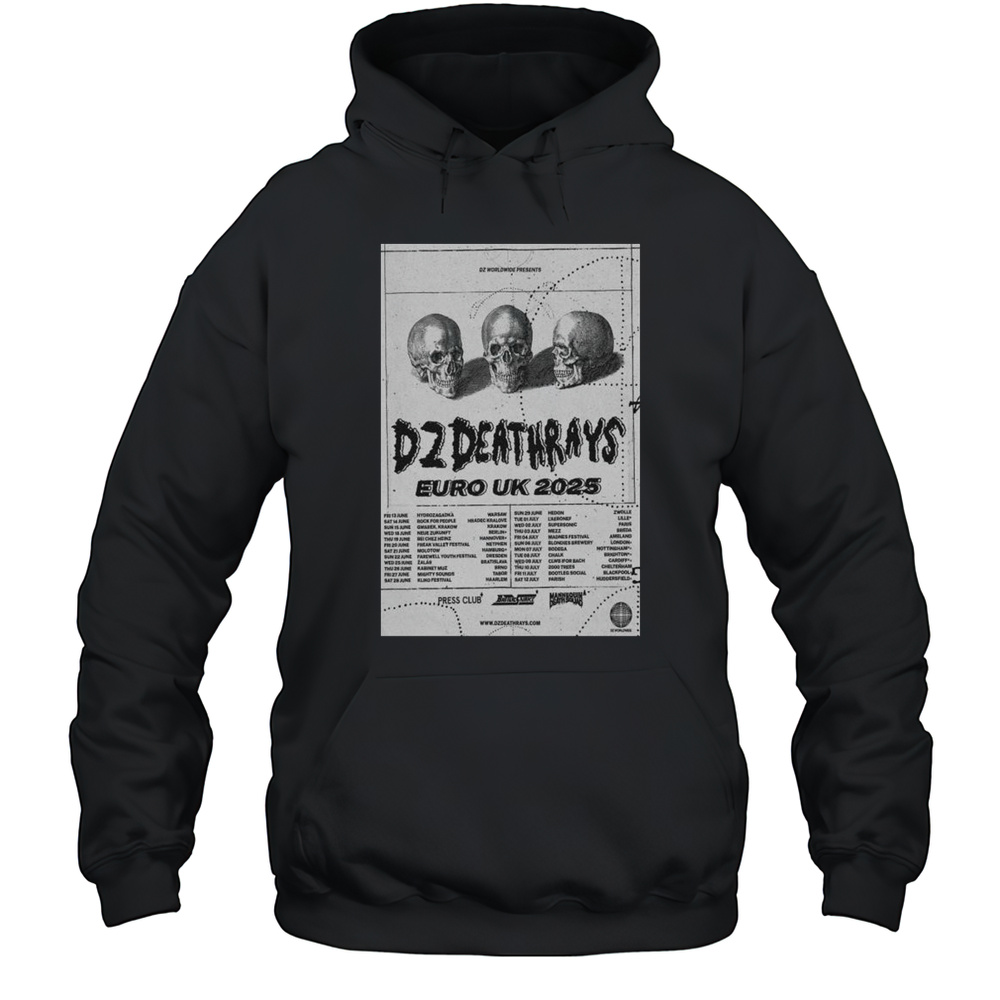 DZ Deathrays Euro UK Tour 2025 T-shirt Unisex Hoodie
