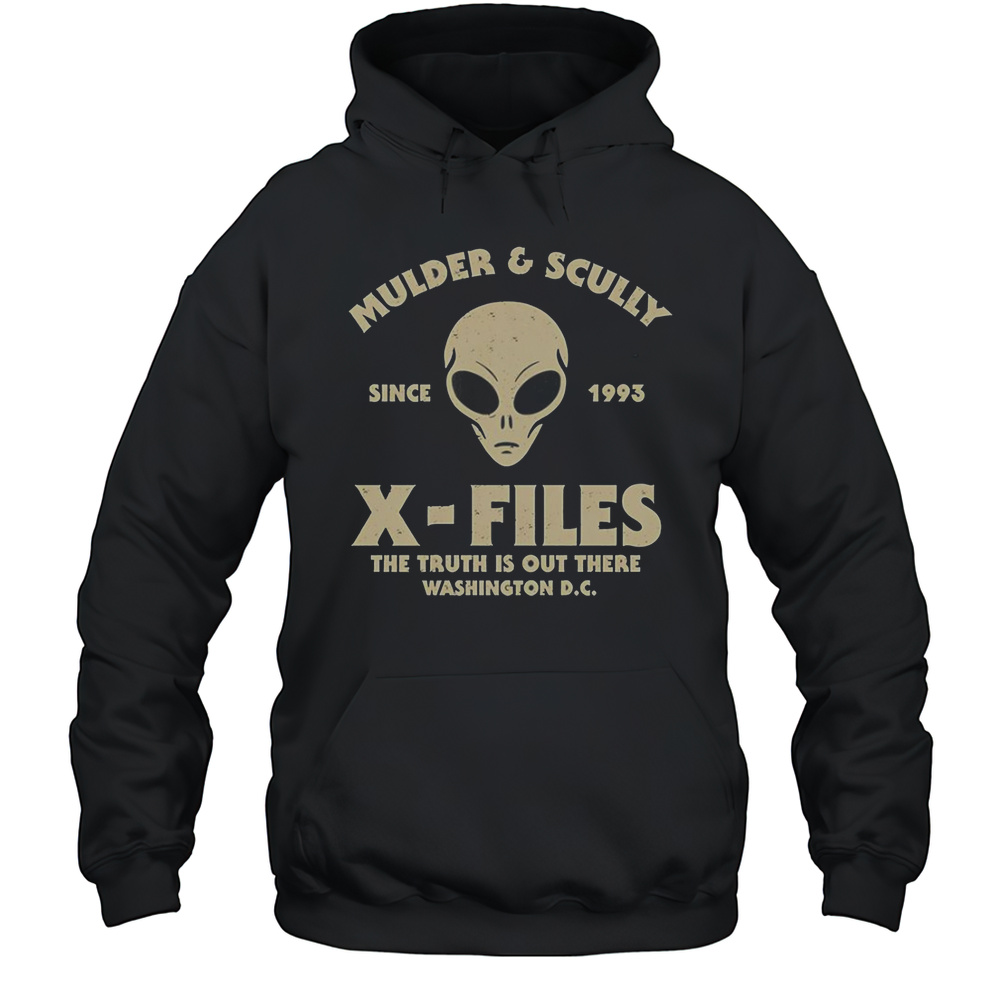 Mulder And Scully X-Files The Truth Is Out There T-Shirt Unisex Hoodie