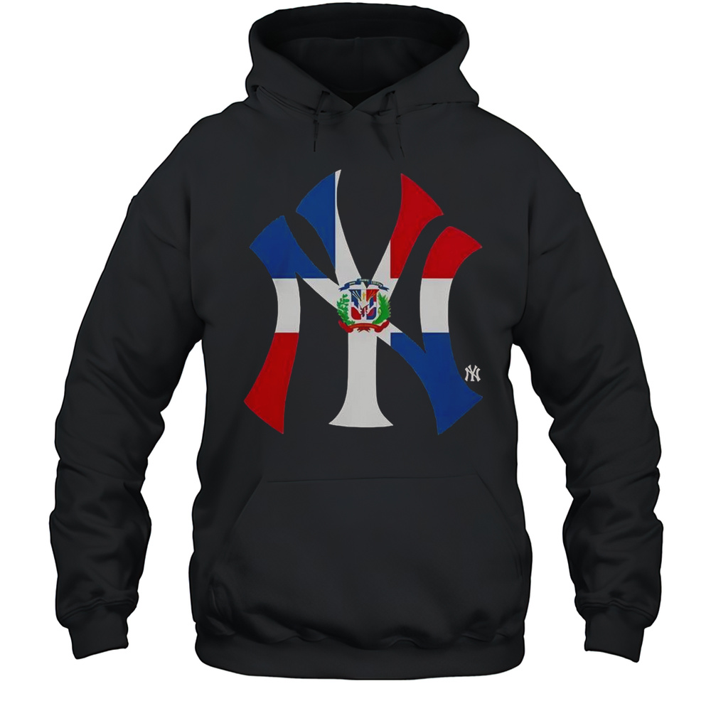 New York Yankees Dominican Republic Flag Logo T-Shirt Unisex Hoodie