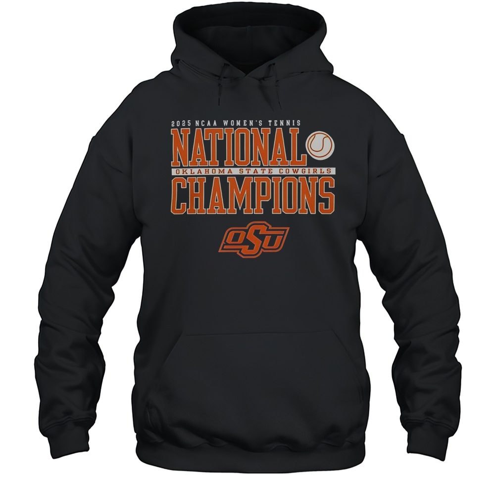 Oklahoma State Cowgirls 2025 NCAA Womens Tennis National Champions T-Shirt Unisex Hoodie