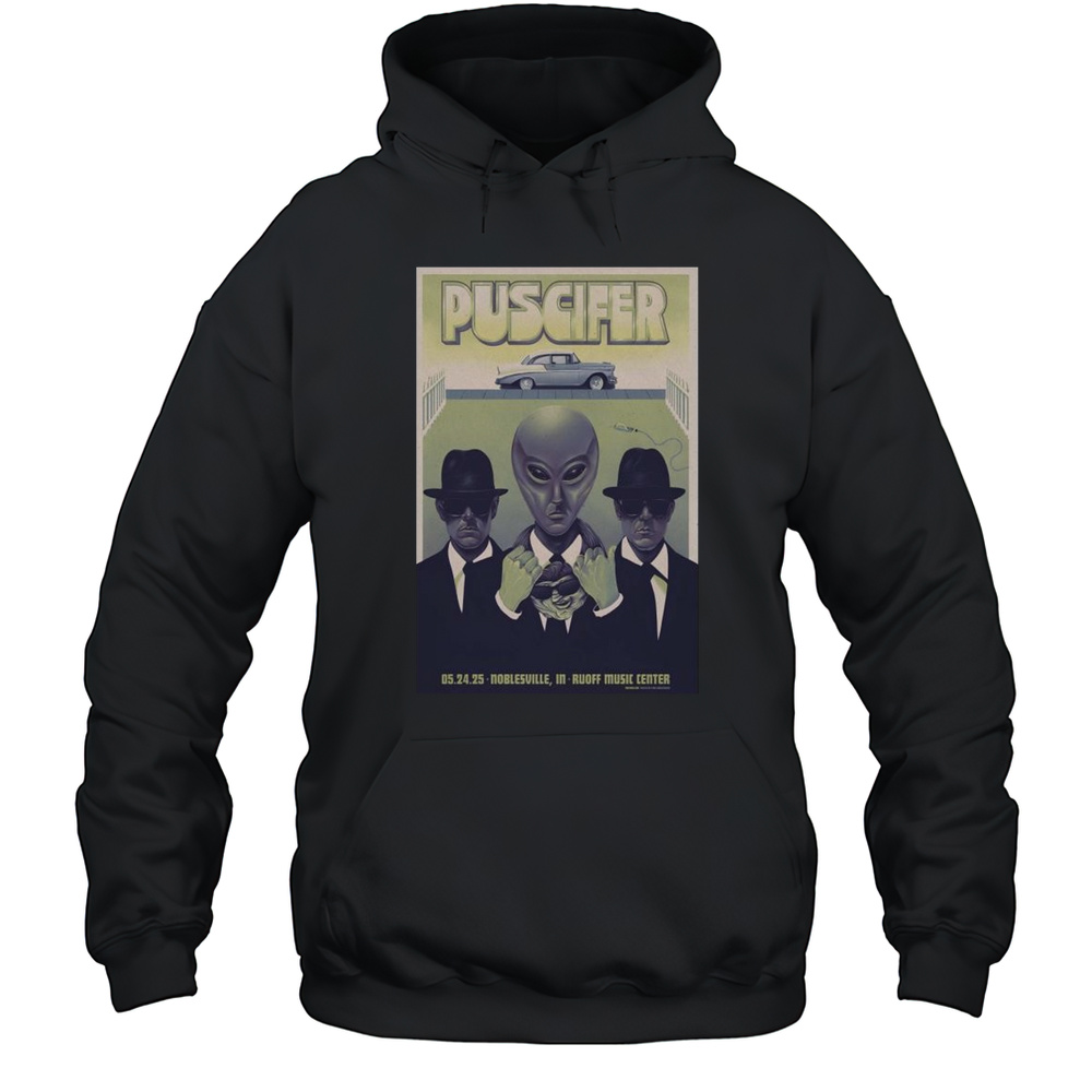 Puscifer Ruoff Music Center Noblesville IN May 24 2025 Tour T-shirt Unisex Hoodie