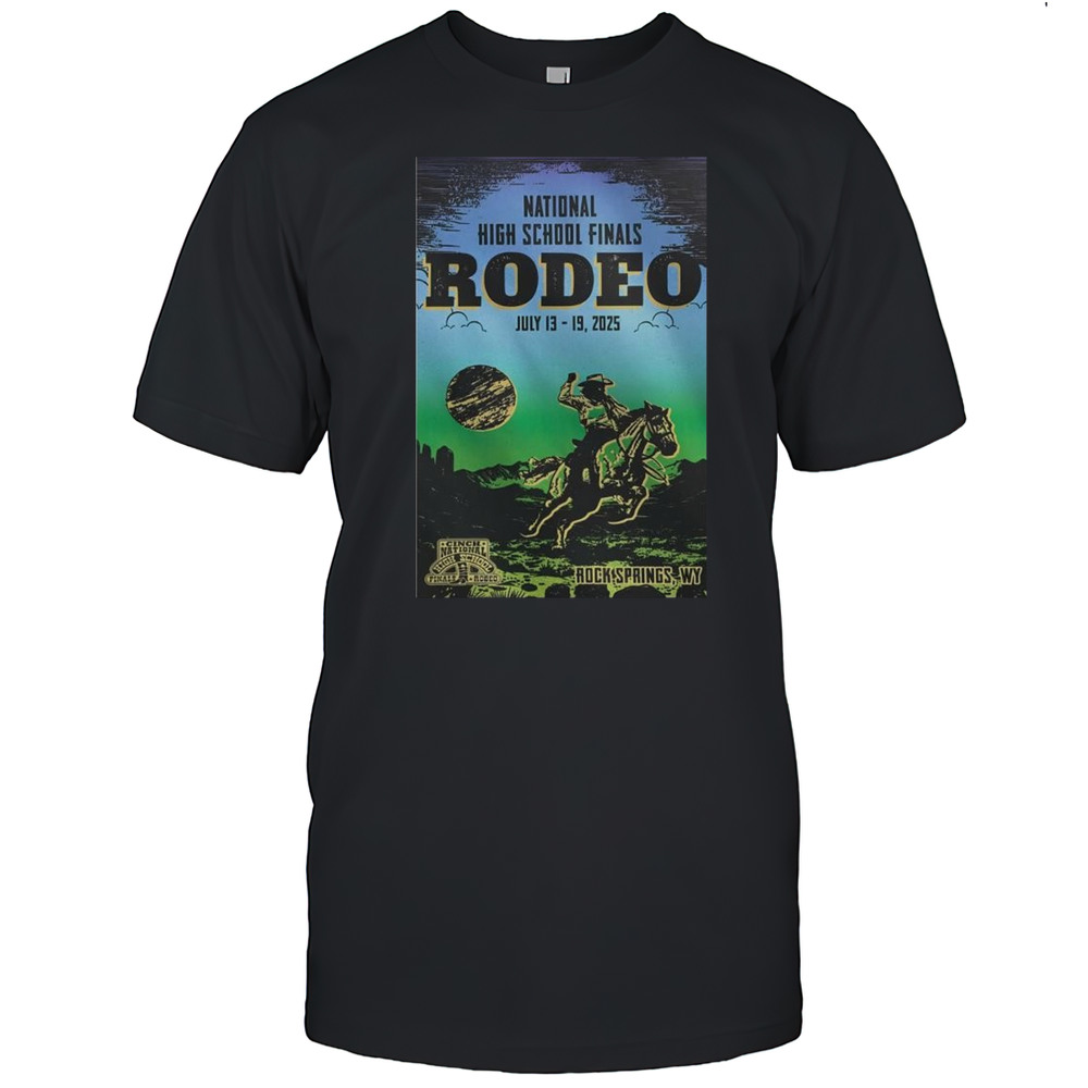 Rodeo Des Rock Springs WY July 13-19 2025 Tour National High School Finals T-shirt