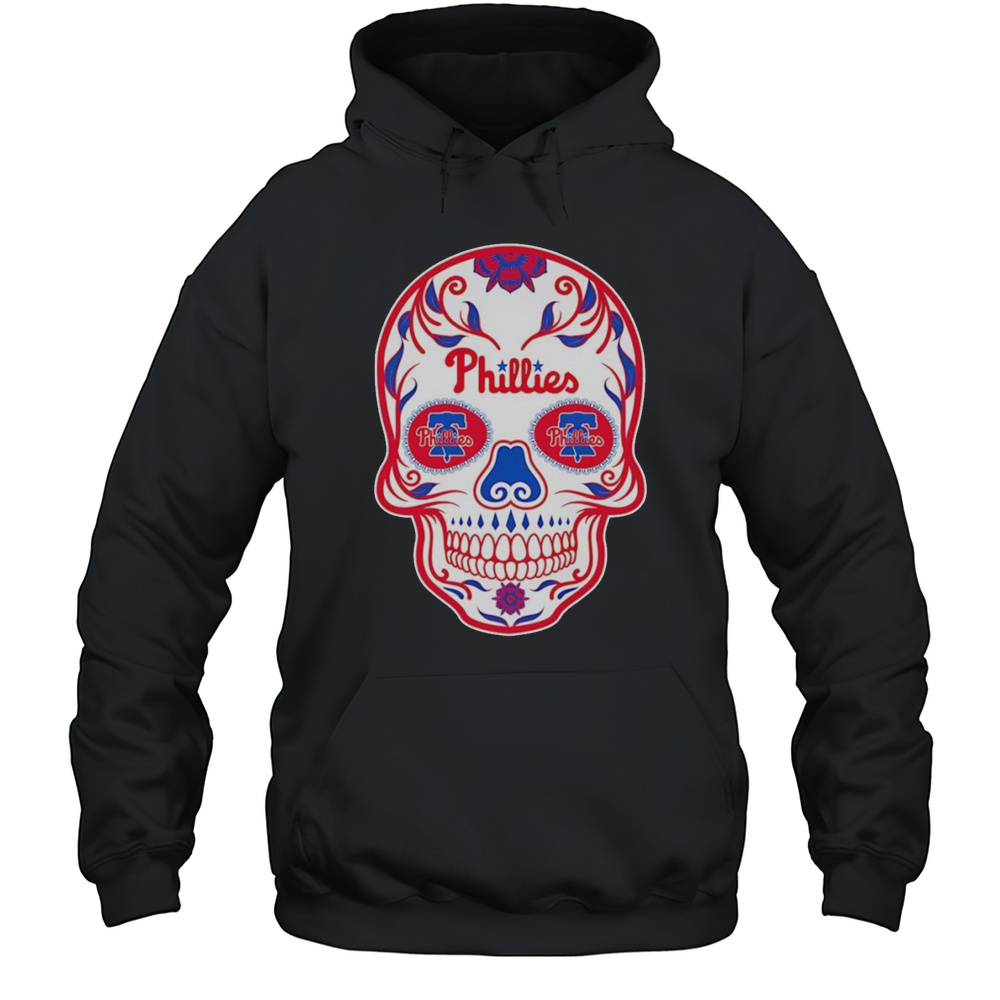 Sugar Skull Philadelphia Phillies Shirt Unisex Hoodie