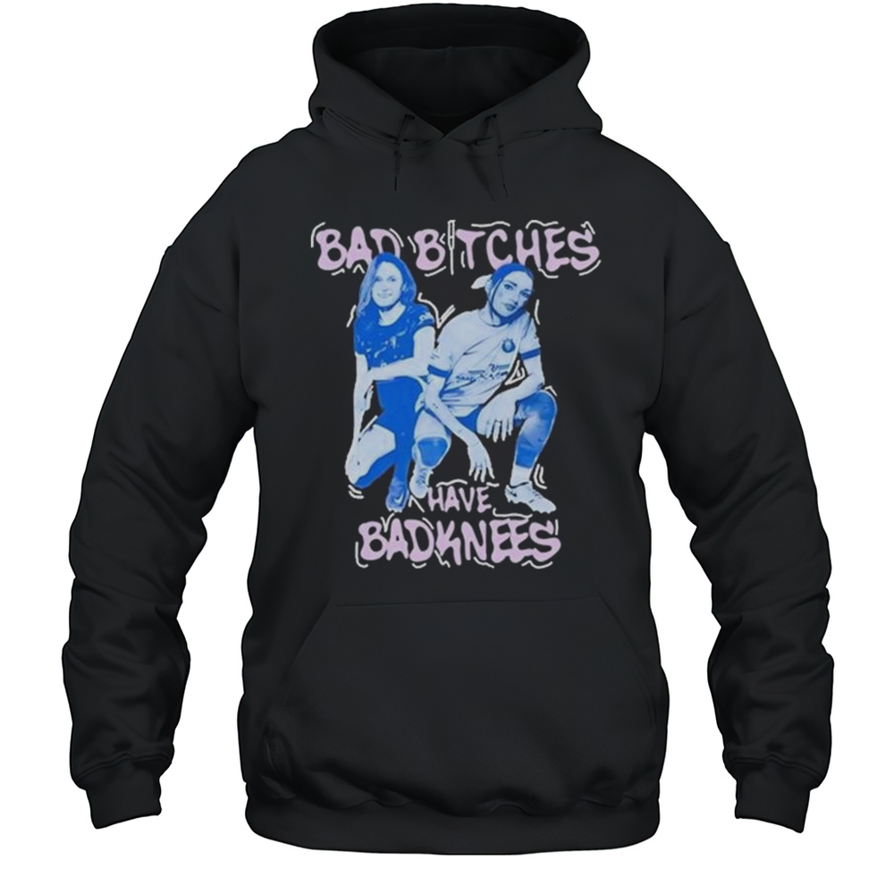 Tatumn Milazzo Bad Bitches Have Bad Knees Graphic T-shirt Unisex Hoodie