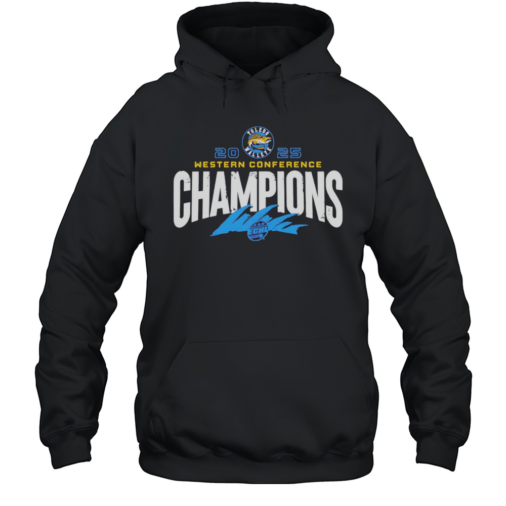 Toledo Walleye 2025 Western Conference Champions Shirt Unisex Hoodie