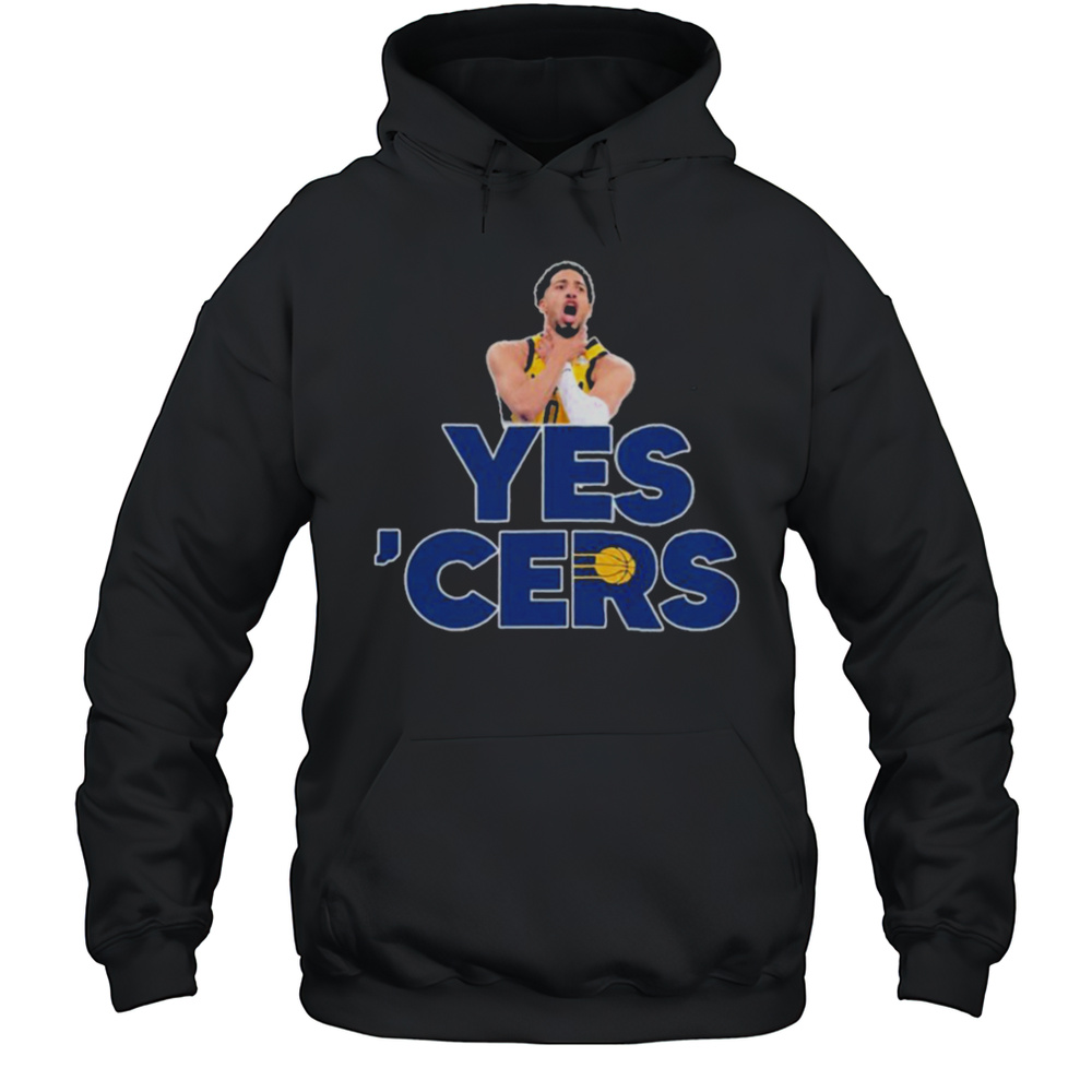 Tyrese Haliburton Choke Yes Cers Indiana Pacers T Shirts Unisex Hoodie