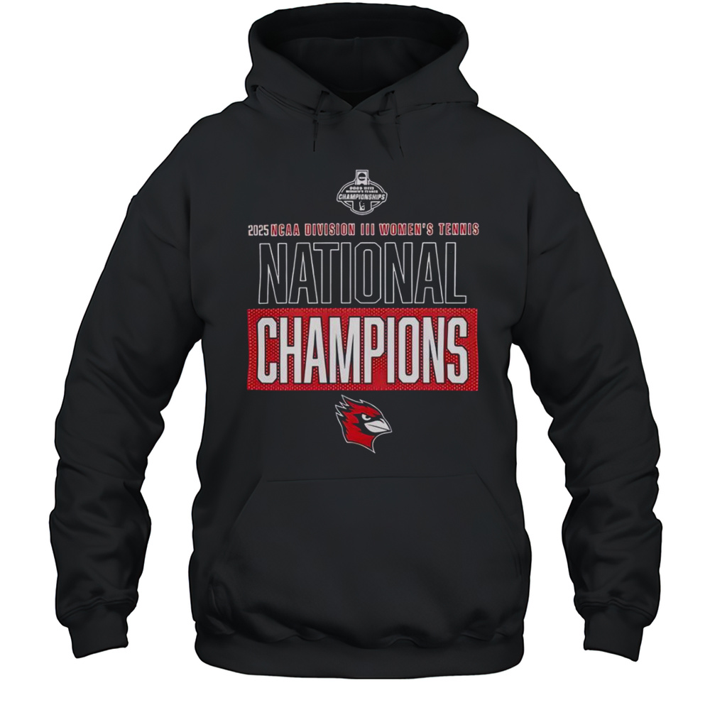 Wesleyan Cardinals 2025 NCAA Division III Womens Tennis National Champions T-Shirt Unisex Hoodie