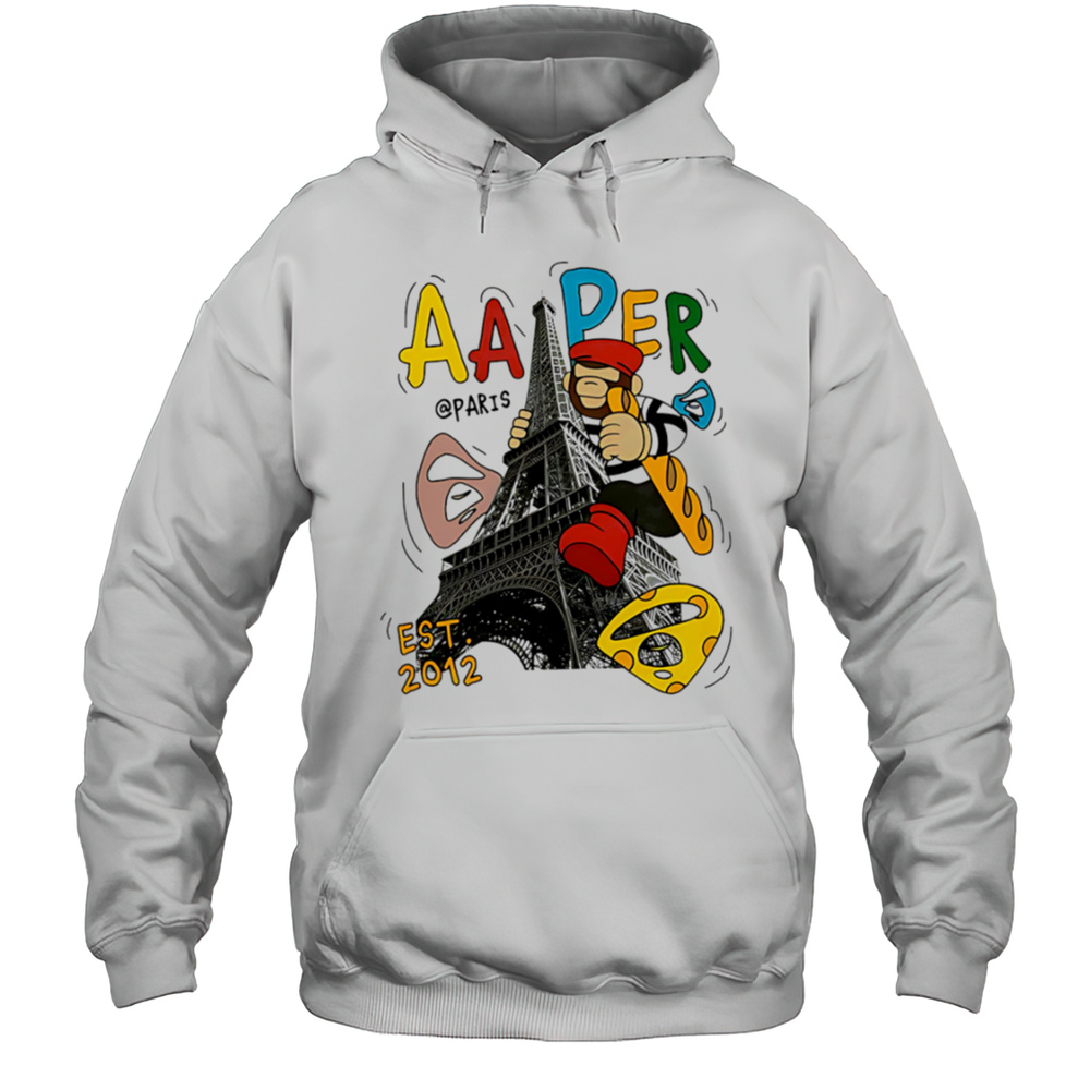 Aape Bathing Ape Eiffel Tower Shirt Unisex Hoodie
