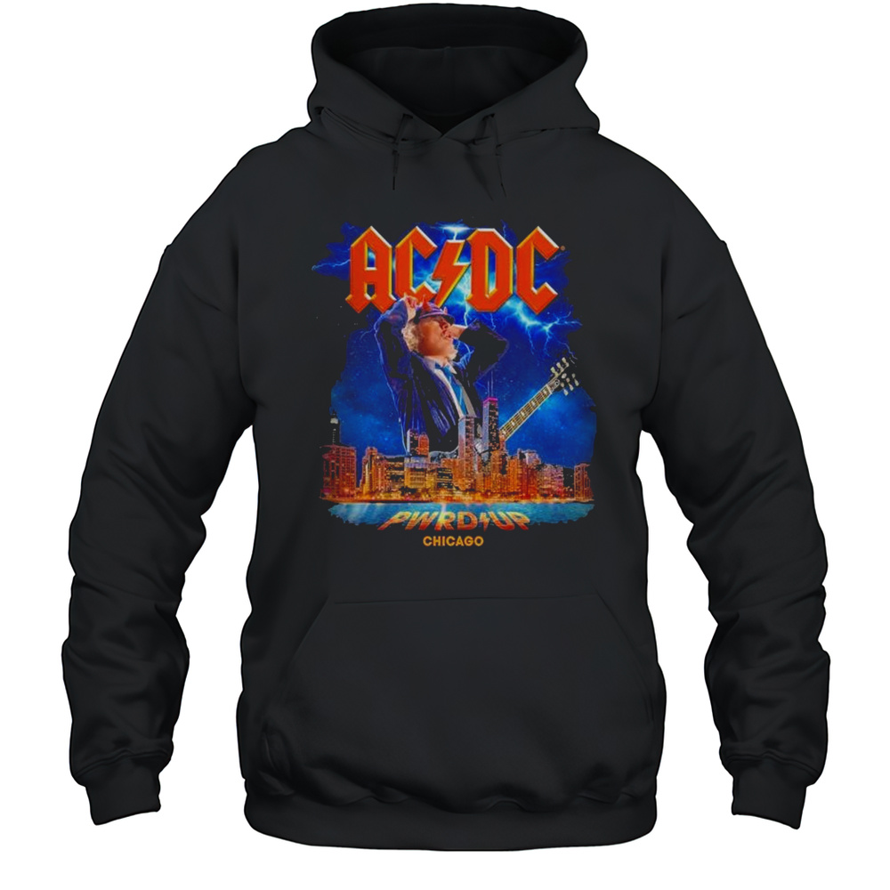 AC DC Chicago PWR UP Tour 2025 T-shirt Unisex Hoodie