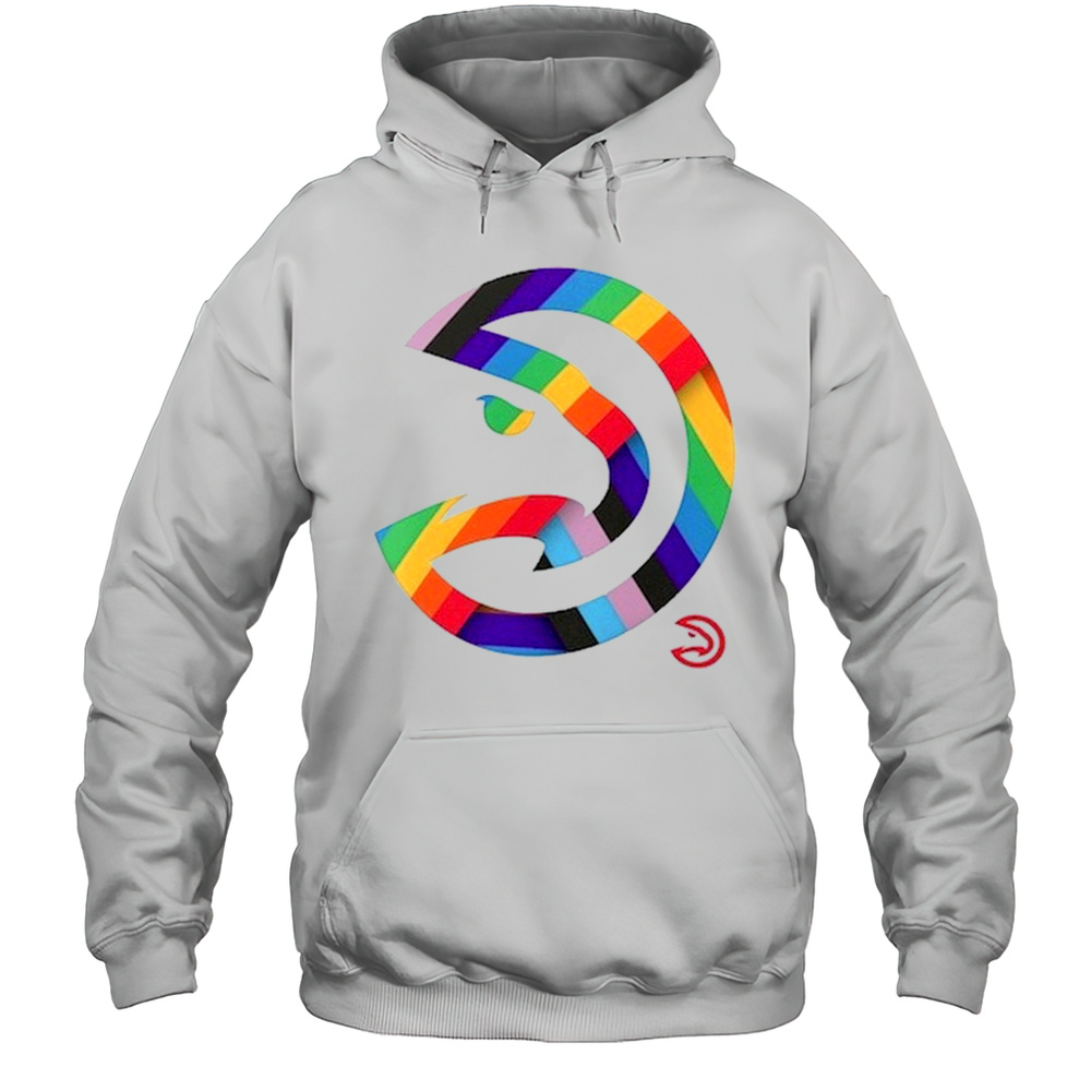 Atlanta Hawks Team Logo Pride T-Shirt Unisex Hoodie