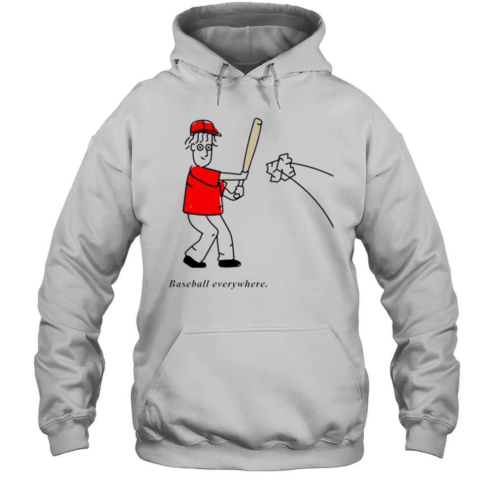 Baseball Everywhere Cartoon Meme Shirt Unisex Hoodie