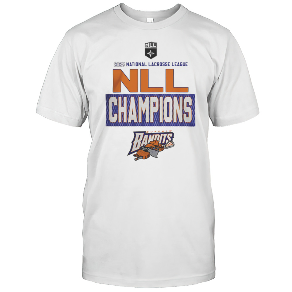Buffalo Bandits 2025 National Lacrosse League NLL Cup Champions Shirt