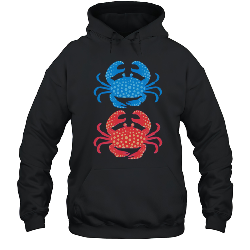 Crabs Blue And Crabs Red Shirt Unisex Hoodie