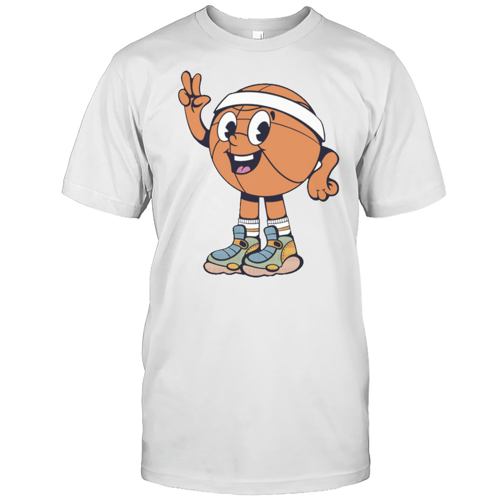Cute Basketball Peace Sign Shirt