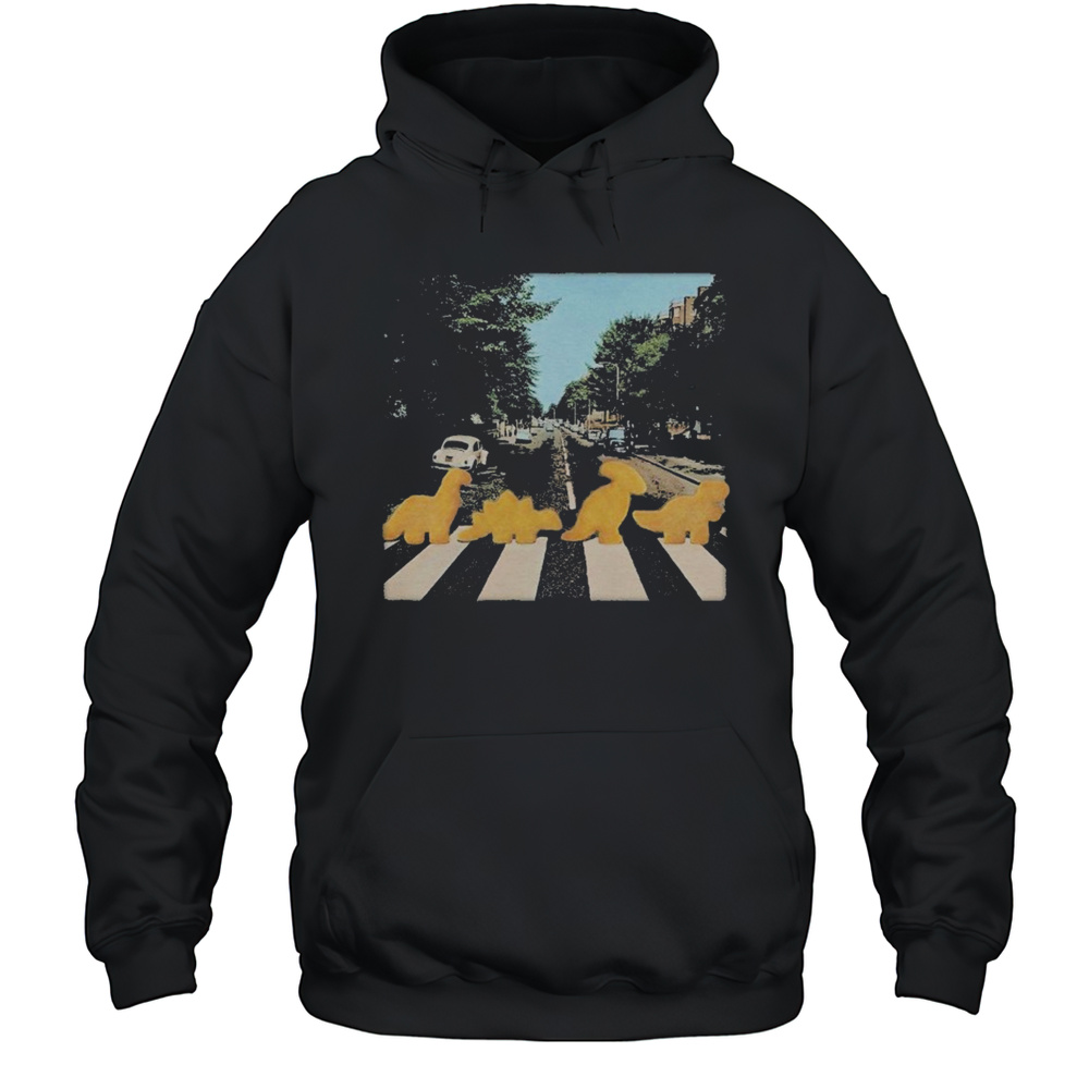 Dino Nugget Road Abbey T-shirt Unisex Hoodie