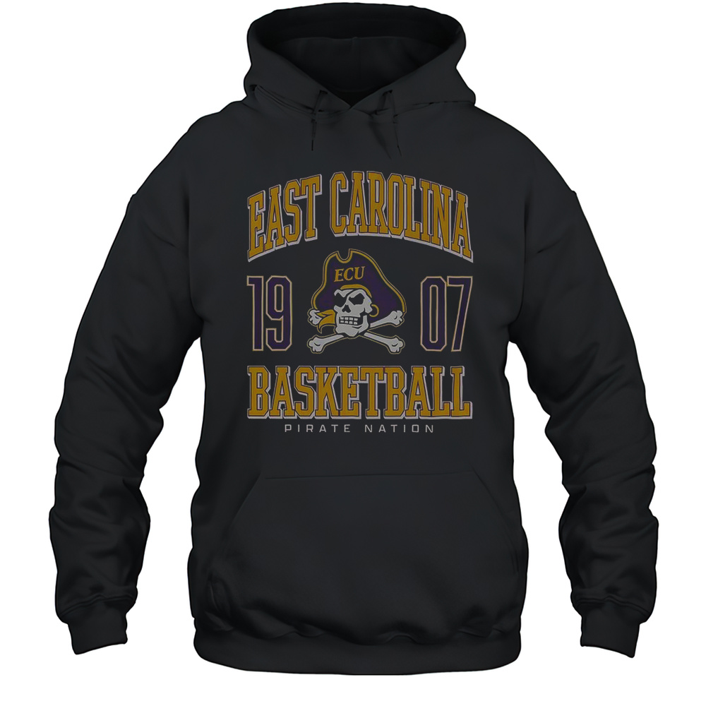 East Carolina Pirates Basketball T-Shirt Unisex Hoodie