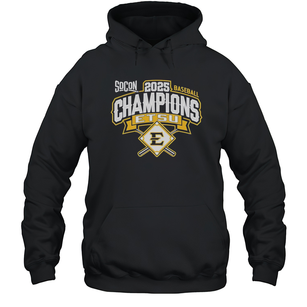 ETSU 2025 Southern Conference Baseball Tournament Champions Shirt Unisex Hoodie