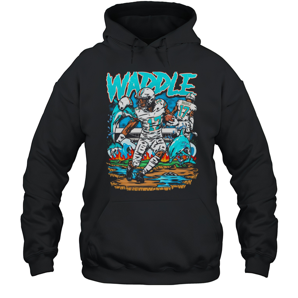 Jaylen Waddle Miami Dolphins NFL Planet Euphoria Art 2025 T-shirt Unisex Hoodie