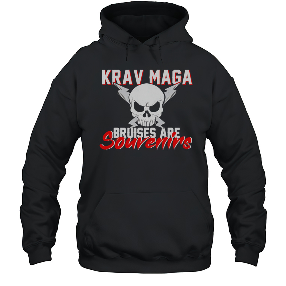 Krav Maga Bruises Are Souvenirs Skull Shirt Unisex Hoodie