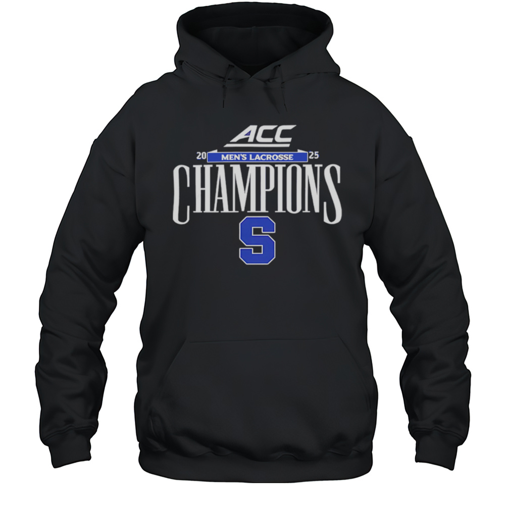Mens Lacrosse 2025 ACC Champs Locker Room Shirt Unisex Hoodie