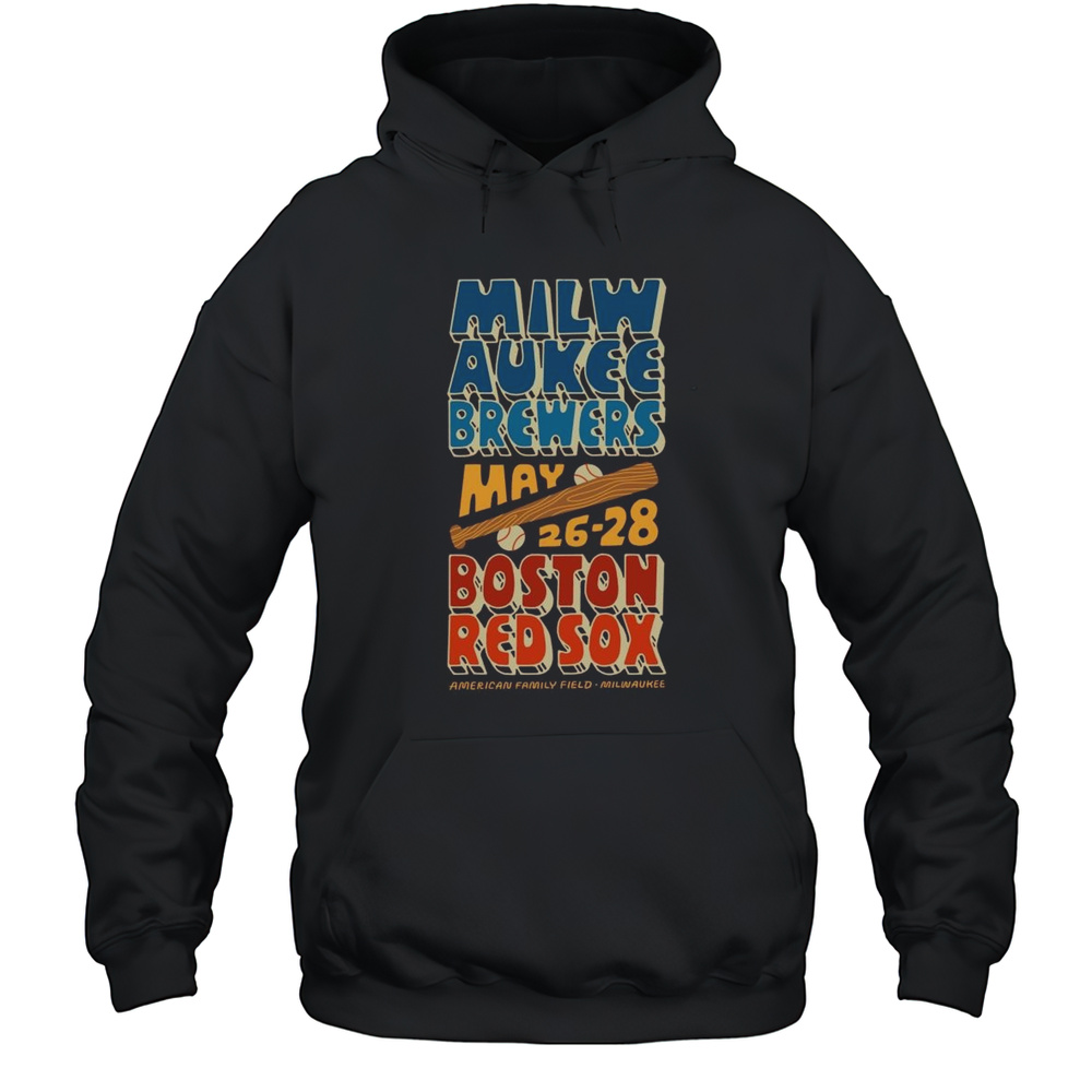 Milwaukee Brewers Vs Boston Red Sox May 26-28 2025 American Family Field Milwaukee Vintage T-shirt Unisex Hoodie