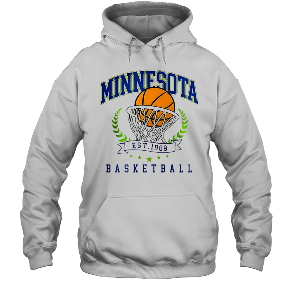 Minnesota Basketball Vintage Style Shirt Unisex Hoodie