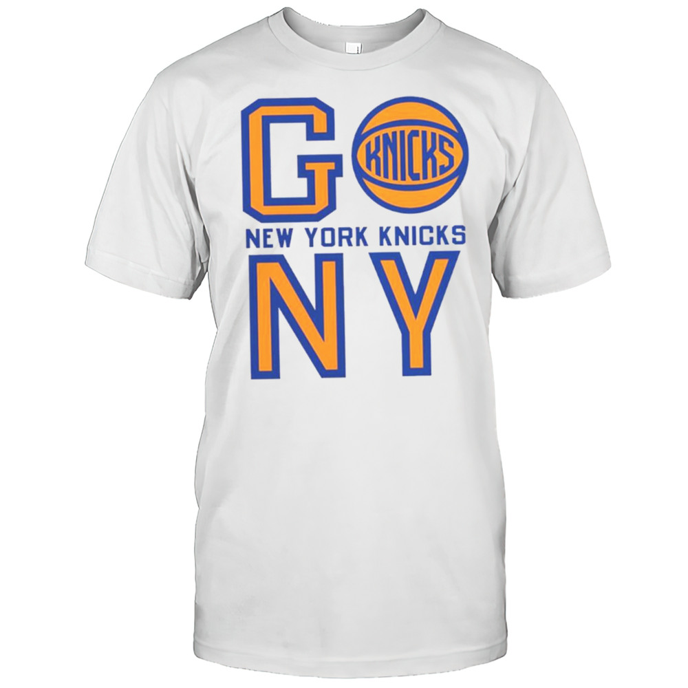 New York Knicks Basketball Go NY Logo T Shirt