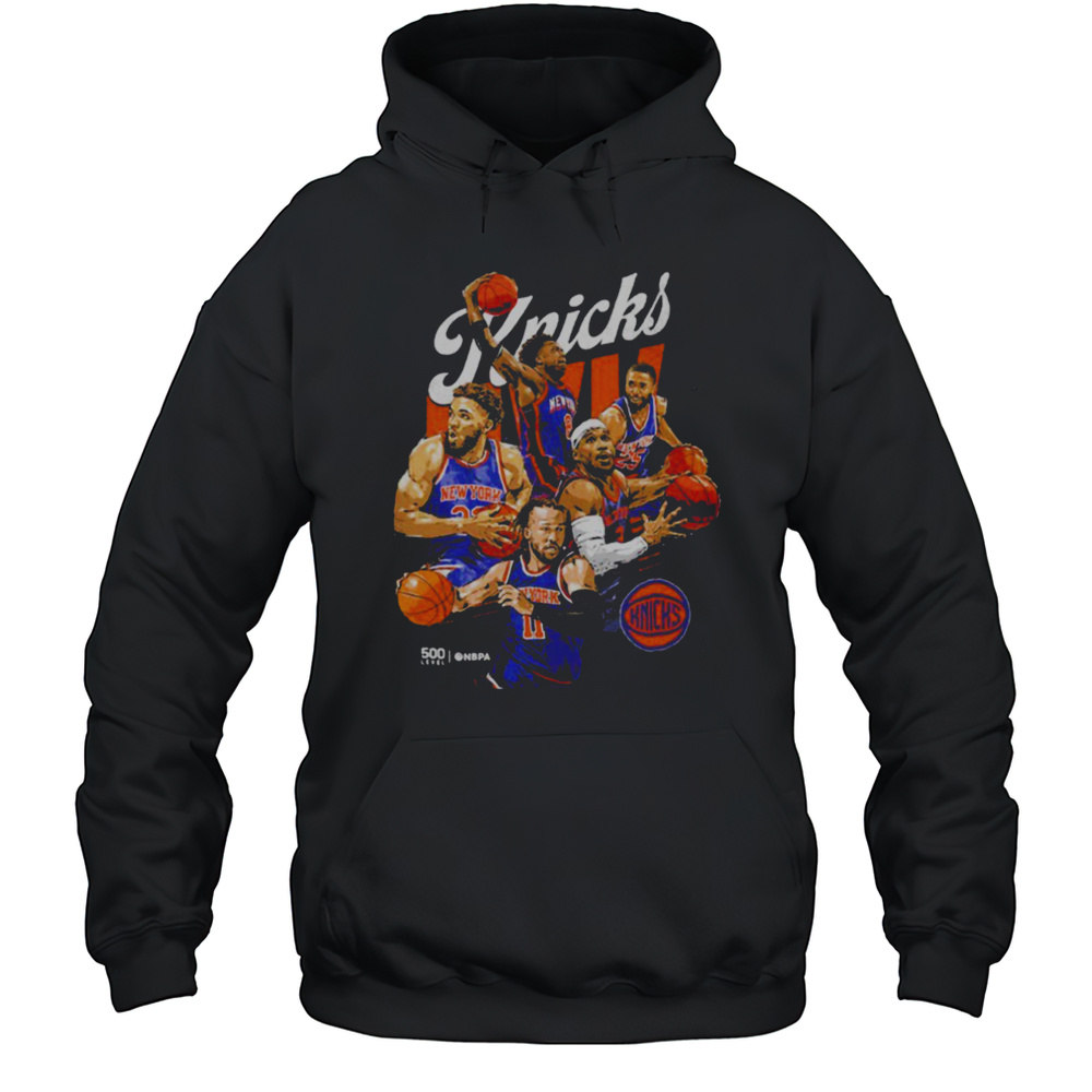 New York Knicks Starting 5 NBA 2025 T Shirts Unisex Hoodie