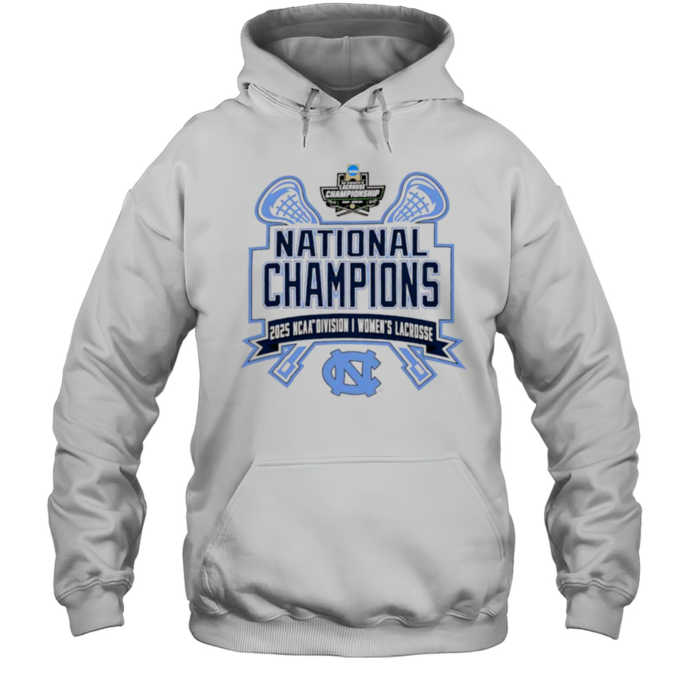 North Carolina Tar Heels National Champions 2025 NCAA DI Womens Lacrosse Logo T Shirt Unisex Hoodie